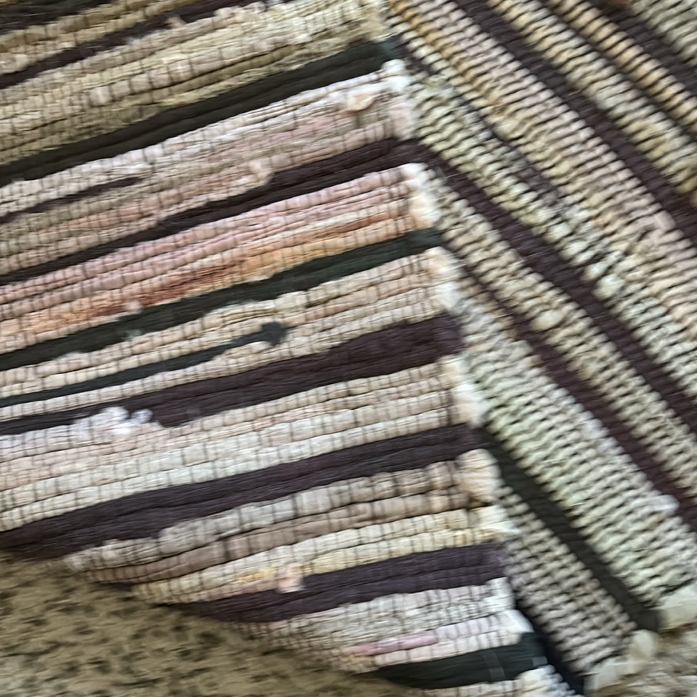 Brown Striped Rug - Picture 3 of 3